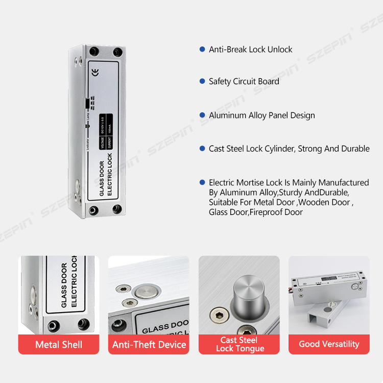 Access Control RFID  Magnetic Lock 12V Power Supply Exit Button Full Set Access Control Kit Door Entry System