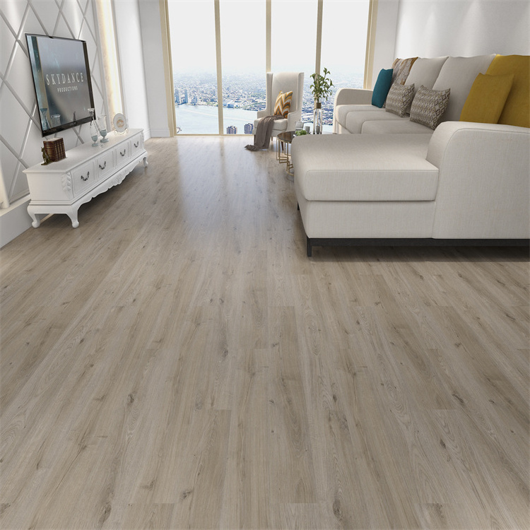 New design waterproof wood grain rigid core vinyl spc vinyl flooring  IXPE pad