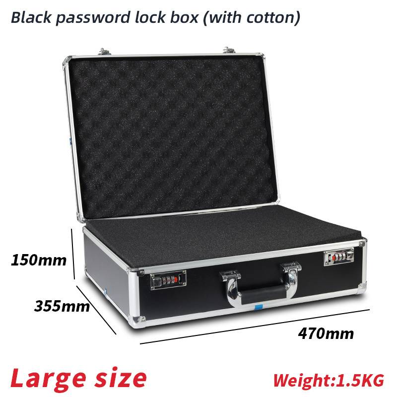 2021 OEM Silver Multifunctional -Sided Open Aluminum Hard Shell Gun Case with Carrying Handle Aluminum Case