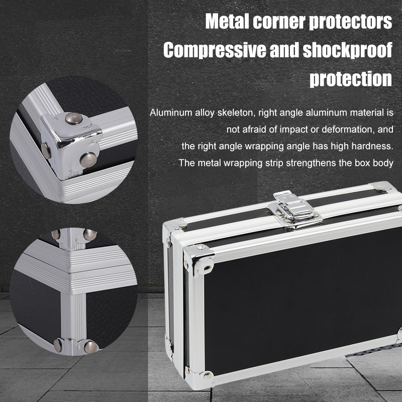 Lihong Factory price small briefcase hard case customized size tool aluminium universal gun case