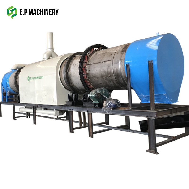 Rotary cotton stalk carbonization furnace kiln/continuous rice husk &nut shell charcoal making machine stove