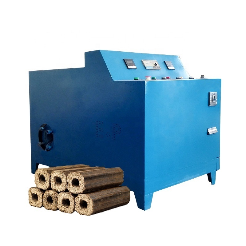 Small Compressed Wood Chips Waste Proceed Fire Log Charcoal Press Sawdust Wood Briquettes Making Machines For Sale