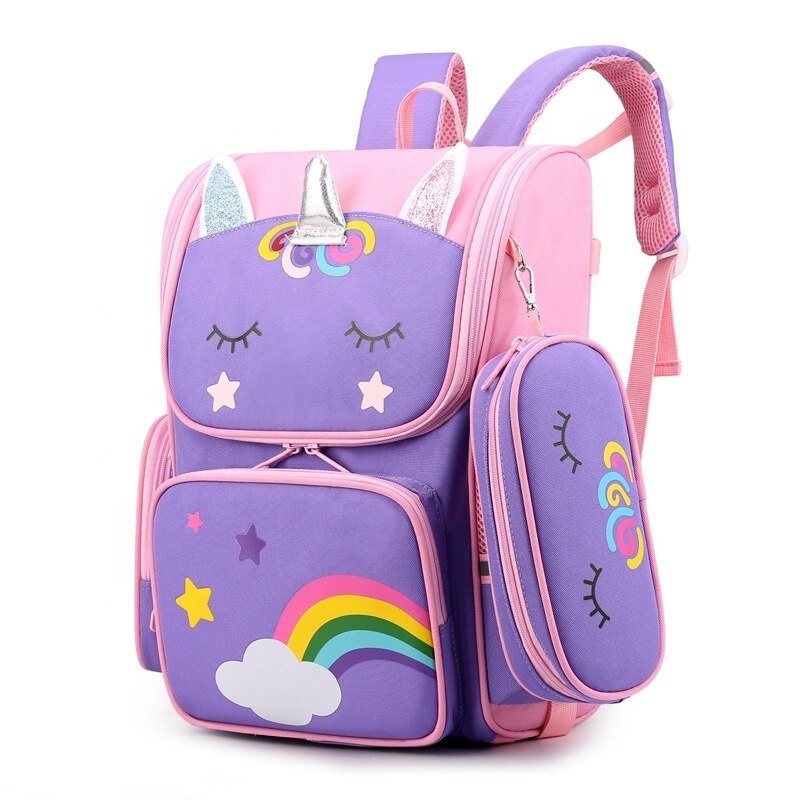 Fashion Anime Primary Waterproof new version school bags mochila Schoolbag Kids BooKbag 3D Cartoon outdoor bag packs for girls