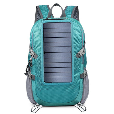 New fashion Solar Backpack 14W Solar Panel Powered Backpack USB charging men notebook bags business laptop backpack