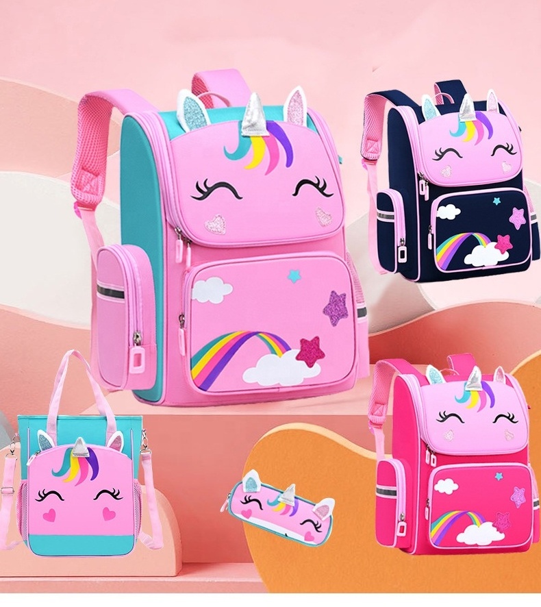 Fashion Anime Primary Waterproof new version school bags mochila Schoolbag Kids BooKbag 3D Cartoon outdoor bag packs for girls