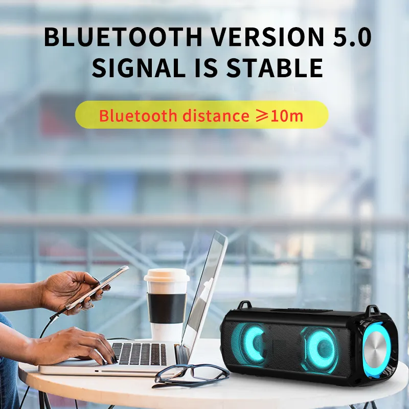 Retro Stylish Nice Quality RGB Bluetooth Speaker for Audio Music Enjoyment Home Theater Sound System