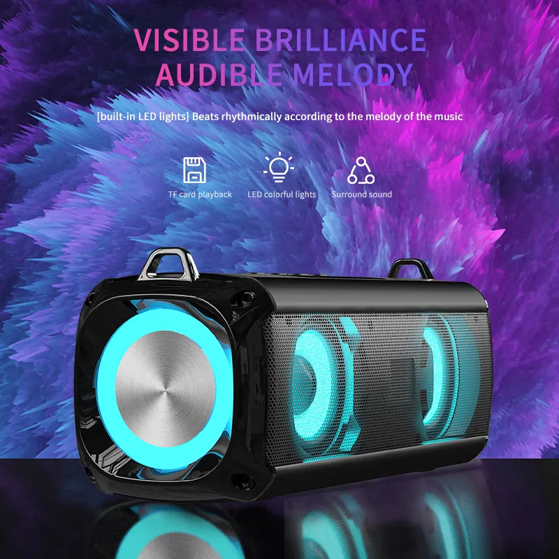 Retro Stylish Nice Quality RGB Bluetooth Speaker for Audio Music Enjoyment Home Theater Sound System