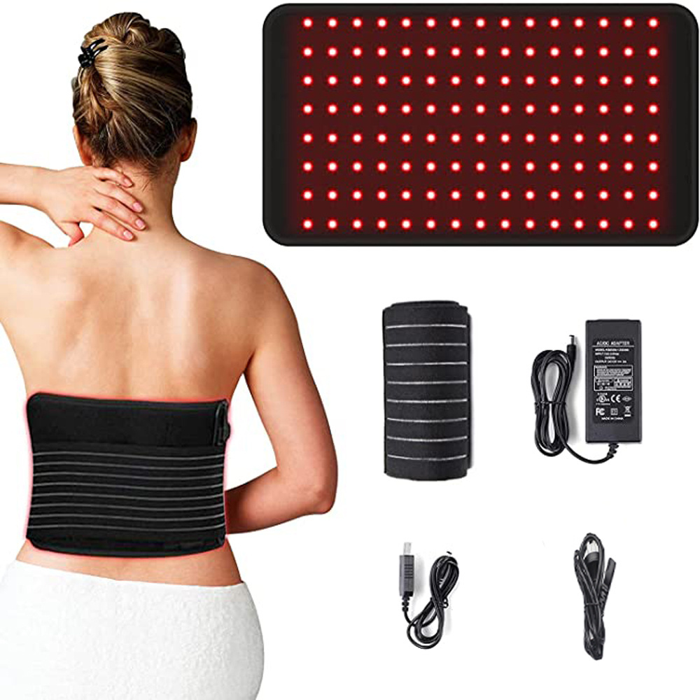 Custom Anti-aging Pain Relief Mat Fat Burning 635nm 660nm 850nm Flexible Wrap Infrared Pad LED Red Light Therapy Belt