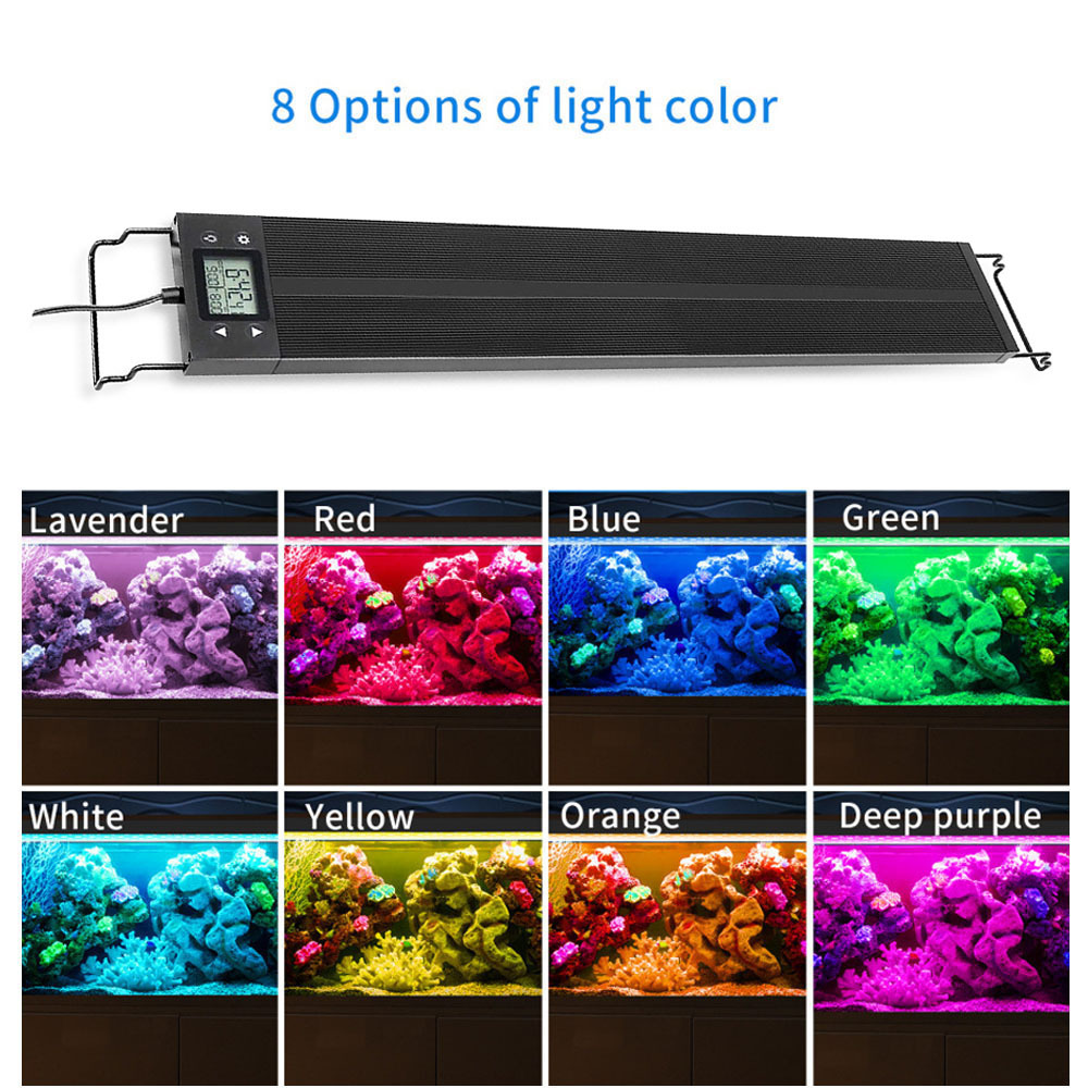 Smart Aquarium Clip Light 30-120CM Super Thin Fish Tank Planted Aquarium Lamp LED EU Energy Aquarium Lighting