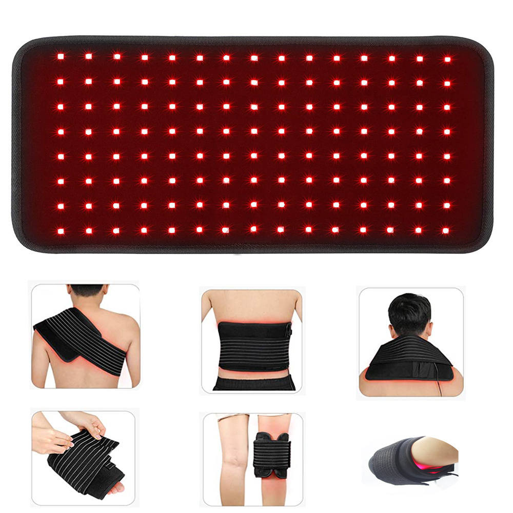 Custom Anti-aging Pain Relief Mat Fat Burning 635nm 660nm 850nm Flexible Wrap Infrared Pad LED Red Light Therapy Belt