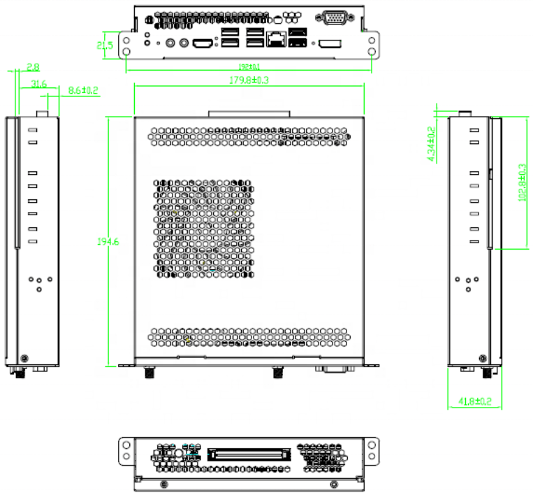 Intel Skylake-S LGA1151 based industrial computer / pc with i3, i5 for i7 CPU