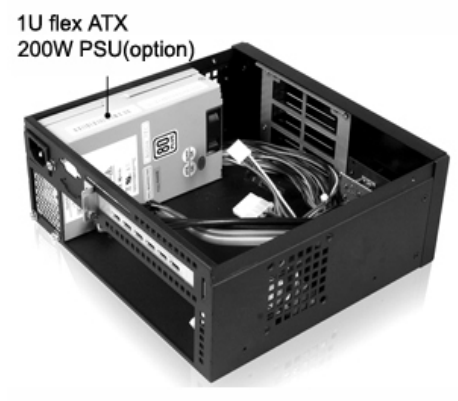 2U desktop mini-itx Compact Server case, Rackmount Chassis, industrial PC case EKI-M2