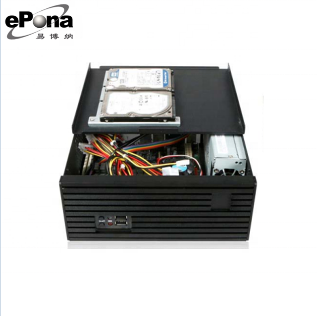 2U desktop mini-itx Compact Server case, Rackmount Chassis, industrial PC case EKI-M2