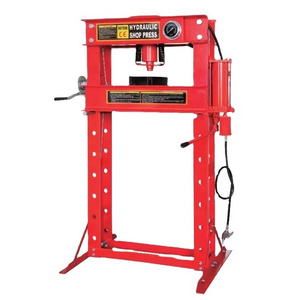 Hydraulic Jack Pneumatic 50T Shop Press With Gauge For Repair