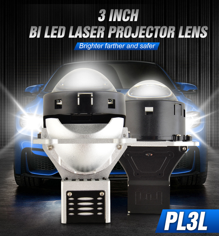 Car Accessories 2024 Laser Led Projector Lens 6000K Super Bright Bi Led Projector Lens 3.0 Headlight 140W Canbus Universal