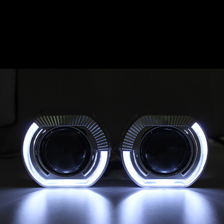 Protect Cover Lenses 2.5 inch DRL Bi LED Lens Shrouds Projector Decoration Masks Car Headlight Lens Cover