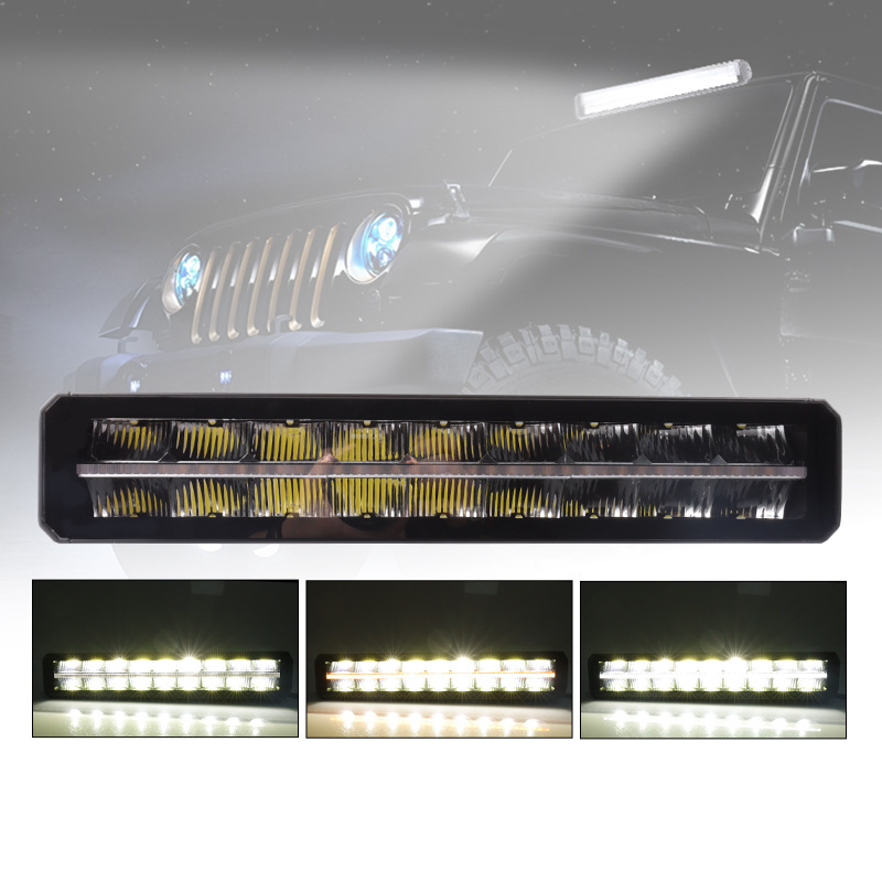 led auto lighting system light bar fog lamp DRL strobe flash external offroad led work light for truck SUV ATV UTV