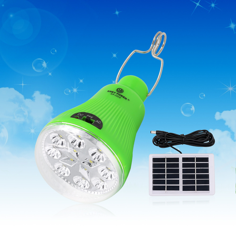 Good quality LED Emergency Hanging Solar power charging Lamp Light bulb