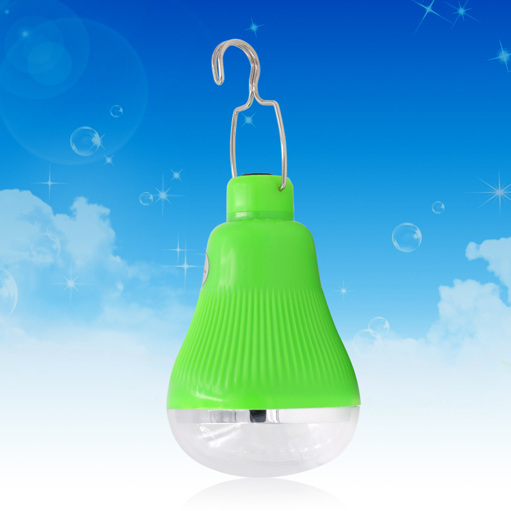 Good quality LED Emergency Hanging Solar power charging Lamp Light bulb