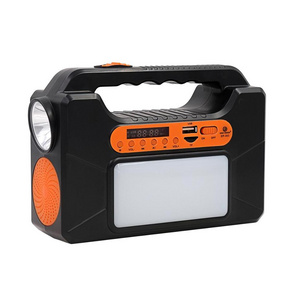 New Design Portable Solar Power System Bluetooth Speaker and Lighting Function  Electric Solar Generator System