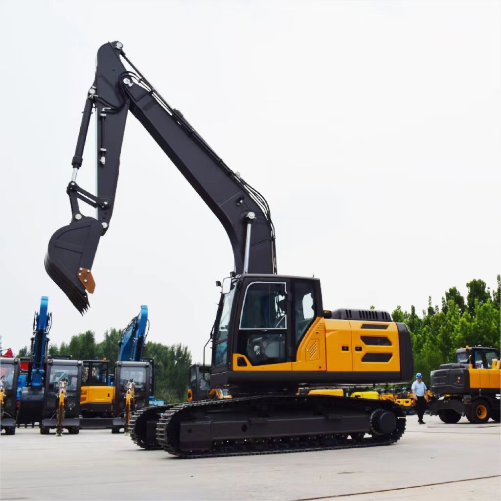 High power and low fuel consumption earth-moving excavator machine cheap price 13 ton 23 ton 35 ton crawler Hole Excavator