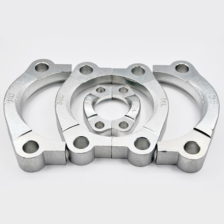 Hydraulic Machinery Stainless Steel Flange Clamp Accessories High Pressure Rubber Hose Split Flange Clamp