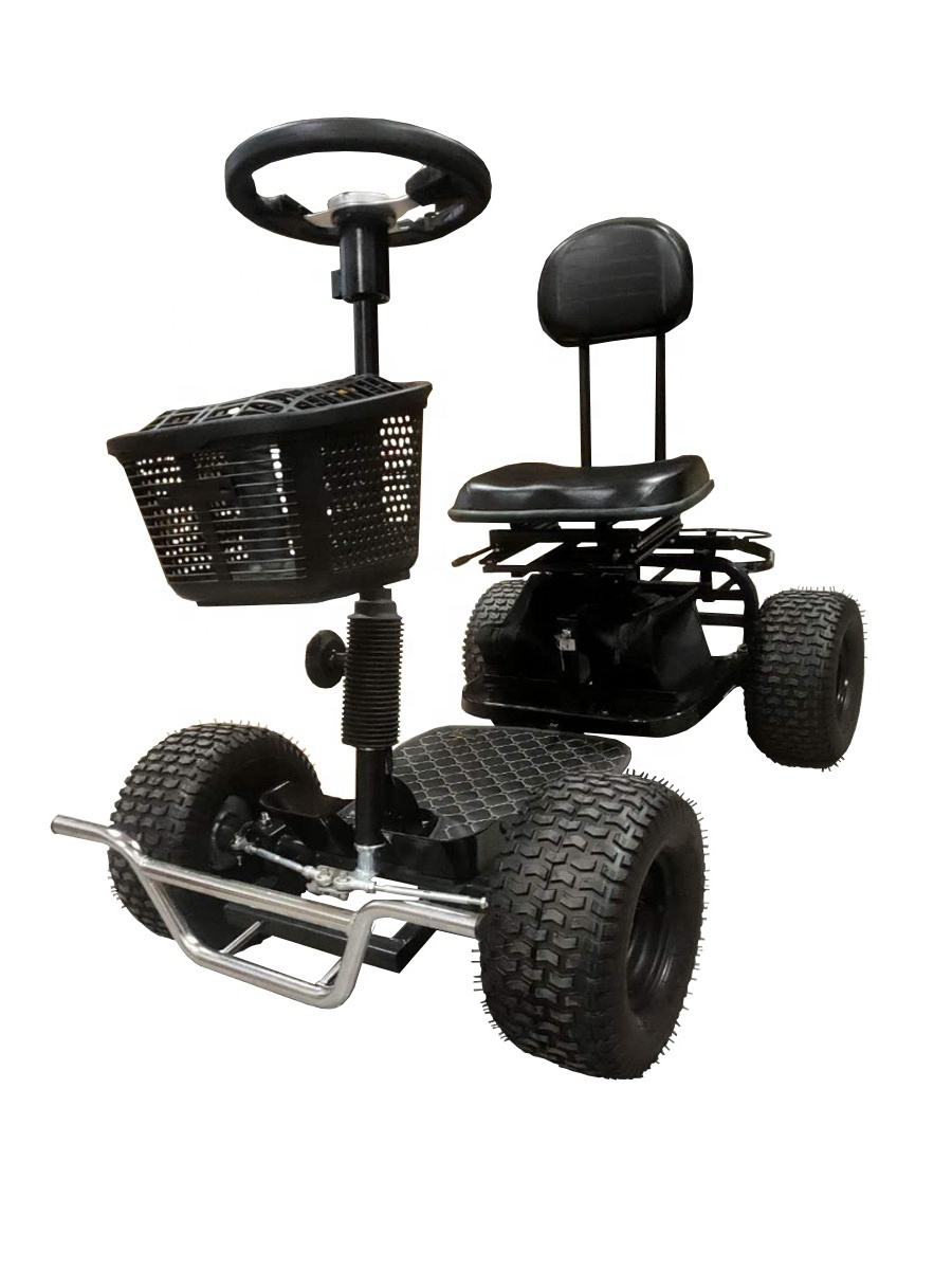 Four Wheels 1000 W 58 Ah Folding One Seat Golf Kart Golf Club Cart