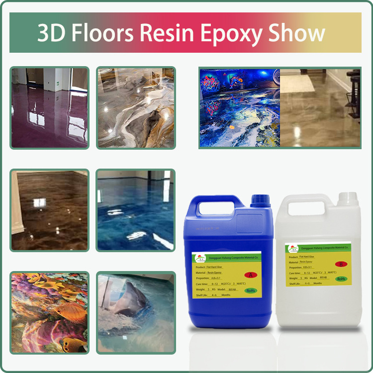 EPOXI RESIN CRYSTAL AB Glue Automatic Defoaming Epoxy Resin for Floor