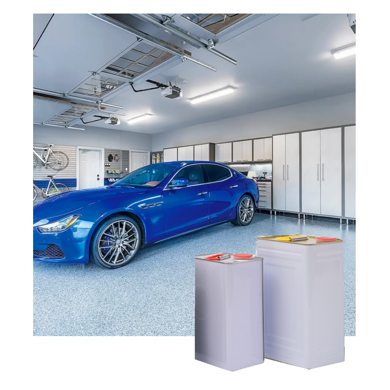 1:1 High Gloss Protective Top Coat Clear Polyaspartic Resin Concrete Garage Floor Coatings For Indoor Outdoor