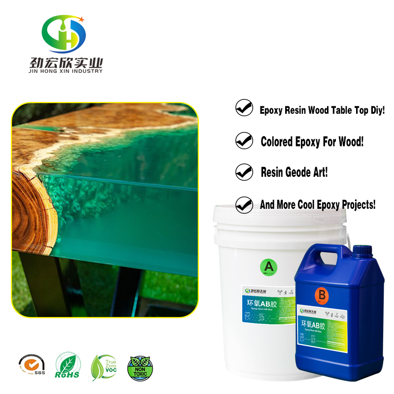 Liquid Glass Casting   No Odor, Zero VOCs,Self Levelling Deep Pour Epoxy Resin Kit  Wood Filler