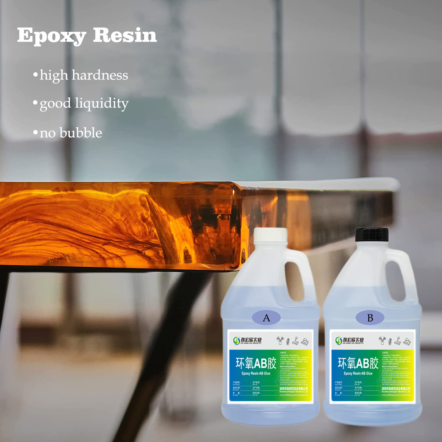 China Wholesale Transparent Epoxy Resin Clear 5 Gallon Countertop Trade Resina Epoxica a y b For Pouring Countertops