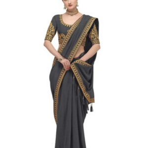 Rich Look Net Chiffon Sarees: Adorn Yourself in Embroidery Stone Work Hand Work Ruffle Tussle Sarees