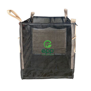 Hot selling products FIBC heavy duty mesh bag for onions mesh jumbo bags for firewood mesh sacks 1 tonne firewood bulk bags,