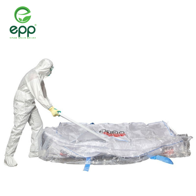 Groundable type C FIBC Self standing FIBC for powders tubular breathable  Woven Polypropylene Bags UN big bag Asbestos FIBC Bags