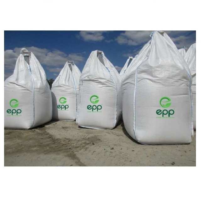 PP in FIBC Bitumen Bolsa Big Bag Loops Four Belts Side Seam HOT SALES Liner 100 Micron Big Bag 1500 Kg Packing 1 Ton bag