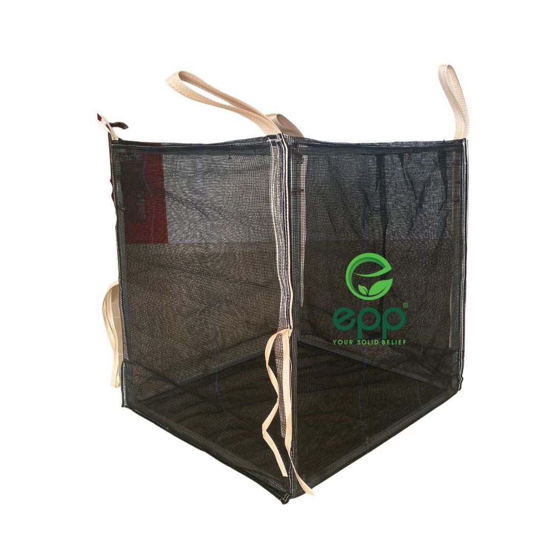 Hot selling products FIBC heavy duty mesh bag for onions mesh jumbo bags for firewood mesh sacks 1 tonne firewood bulk bags,