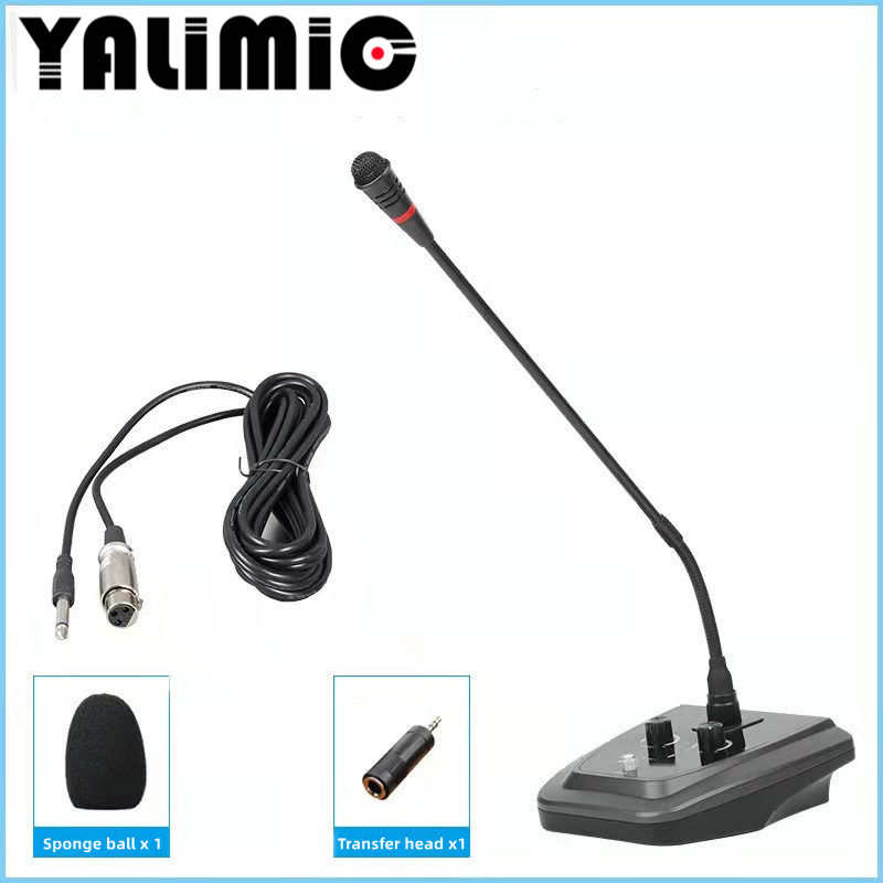 professional desktop omnidirectional gooseneck conference room speaker microphone