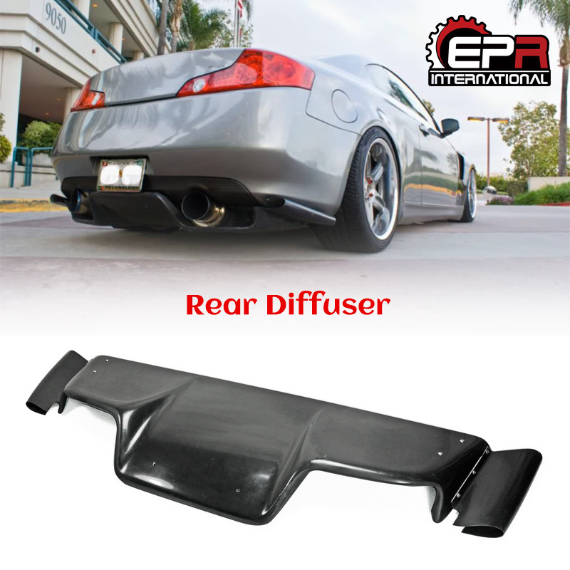 (USA Warehouse) For Nissan 03-08 Z33 350z Infiniti G35 Coupe 2D JDM TS Style Rear Diffuser  Fiber glass