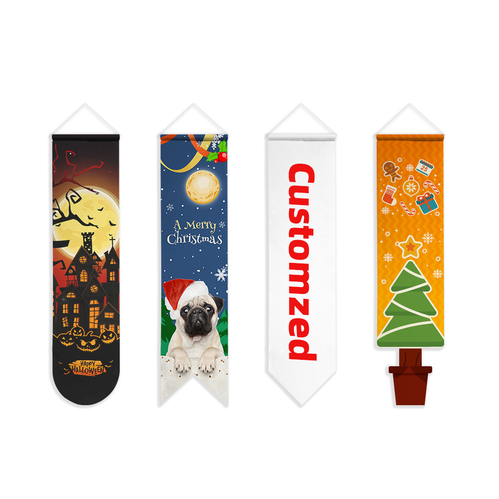 Factory Wholesale Decorative Outdoor Polyester Fabric Banner Custom Wall Banner