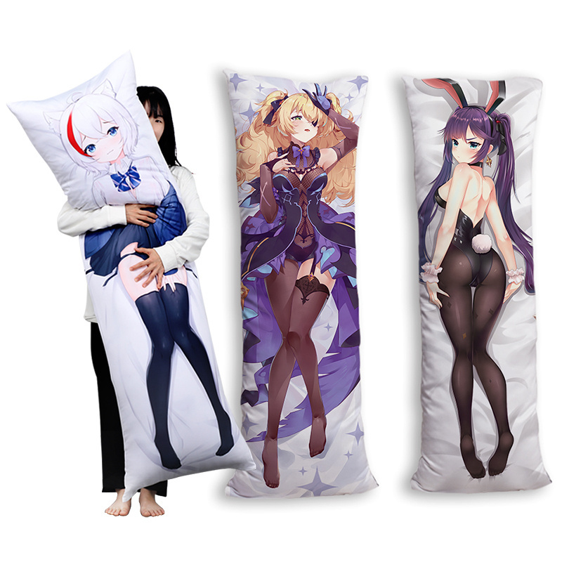 cheap wholesale dakimakura cover 3d digital print sexy 150*50cm anime dakimakura pillow case 170*60cm uncensored dakimakura