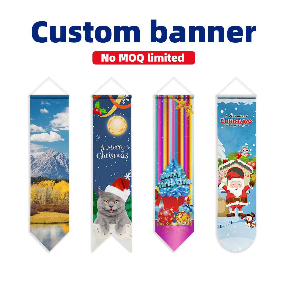 Factory Wholesale Decorative Outdoor Polyester Fabric Banner Custom Wall Banner