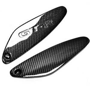 carbon fiber car parts for nissan Skyline R33 GTR Rear Spoiler 'GTR' Logo side End