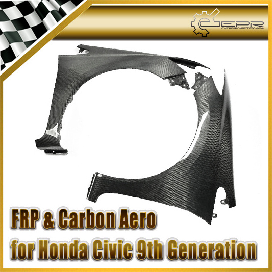 For Civic 2012-2014 FB2 FB4 FB6 OEM Carbon Fiber Front Fender (Can be done with or without indicator hole)