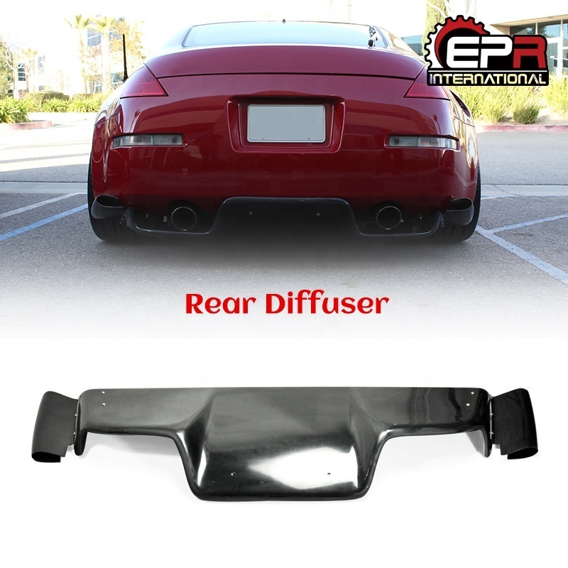 (USA Warehouse) For Infiniti G35  Nissan 03-08 Z33 350z Coupe 2D JDM TS Style Rear Diffuser  Fiber glass