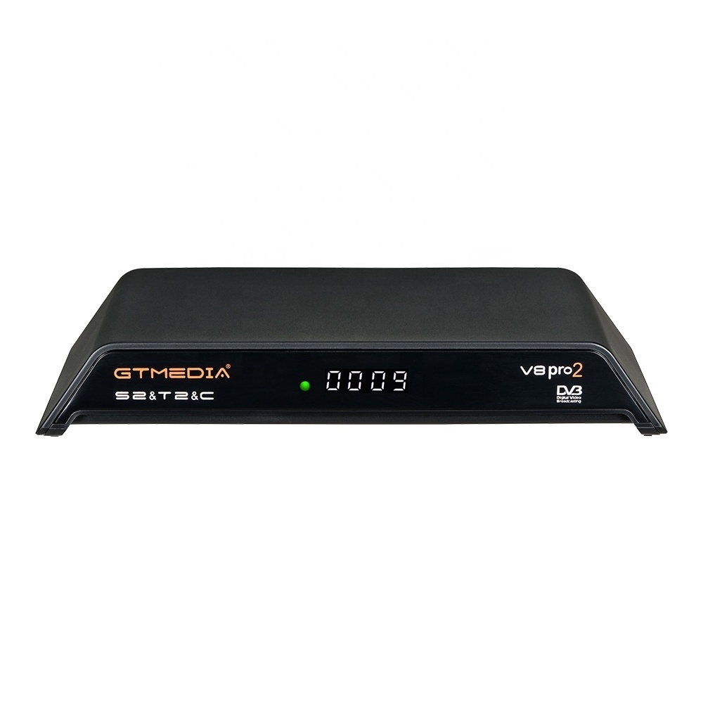 GTmedia V8 Pro2 Satellite TV Receiver HD 1080P DVB S2+DVB T2+Cable/ISDB-T Built-in WiFi Double Tuner Satellite Receiver