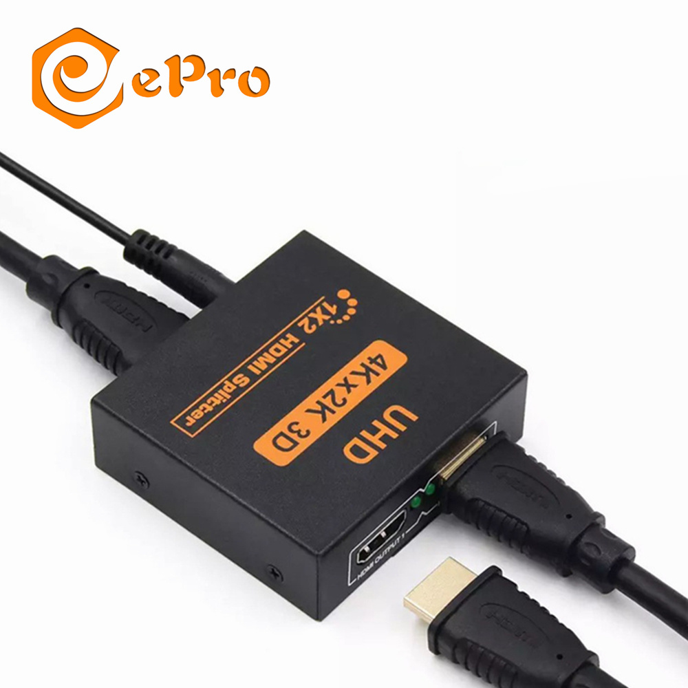 4K Ultra HD Video HD MI Splitter 1X2 HD Splitter 1 in 2 out Support 3D Audio Extractor Switch for PS4 PS5 Xbox Computer Smart TV