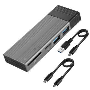 ePro 5 in 1 USB-C Type-C USB3.0 Hubs Adapter Docking Station M.2 SATA SSD Solid State Drive External Enclosure