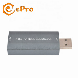 HDTV Video Capture Card USB2.0 to HDTV Switch Splitter Adapter Hub 4K Audio Converter for Game Live Streaming Video Recording