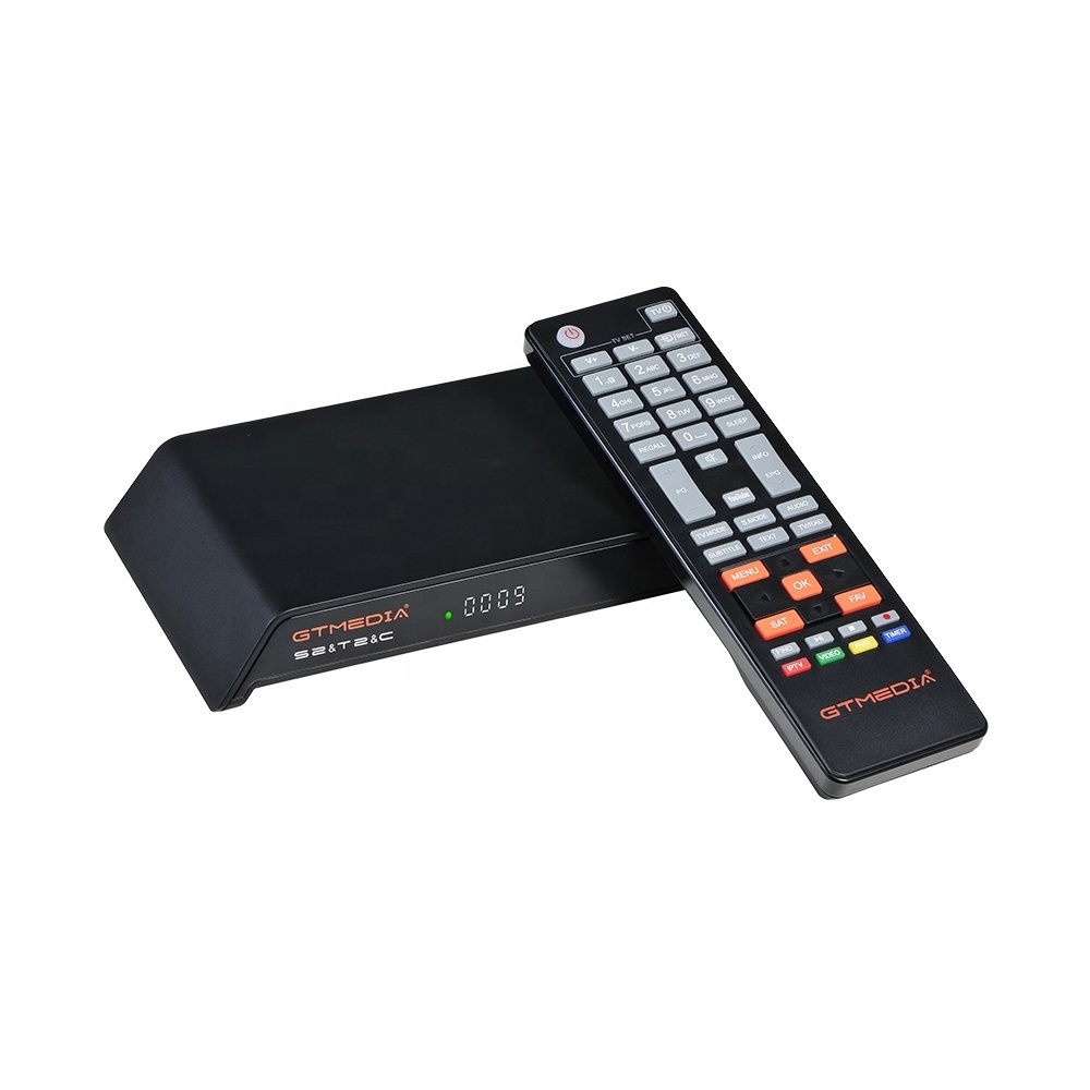 GTmedia V8 Pro2 Satellite TV Receiver HD 1080P DVB S2+DVB T2+Cable/ISDB-T Built-in WiFi Double Tuner Satellite Receiver