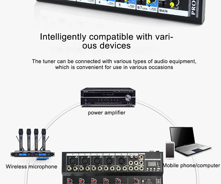 Unique products recording studio podcast equipment sound system audio mixer console